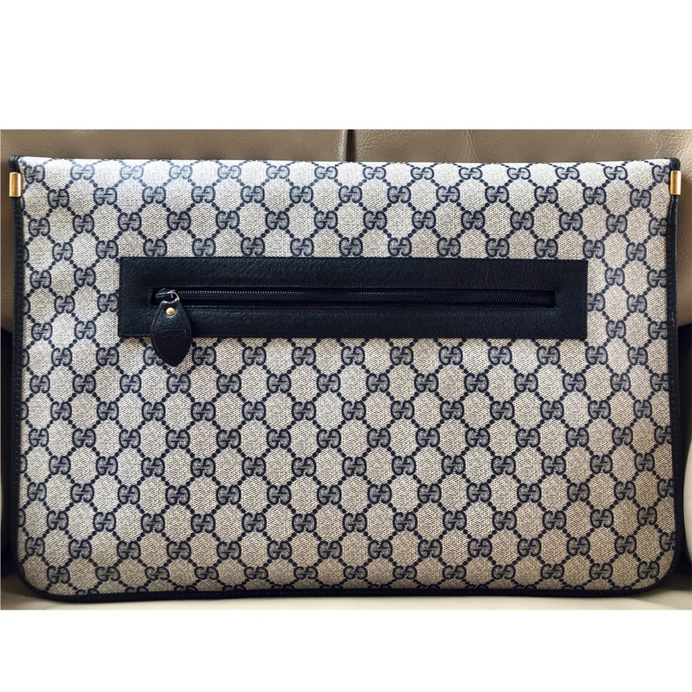 Gucci Black and Cream Laptop Bag - Picture 2 of 13